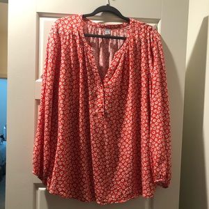 Flower Print Old Navy Blouse
